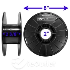 Empty 8" Black Plastic Spool Reel for String Wire Cable Fishing Line Rope Crafts