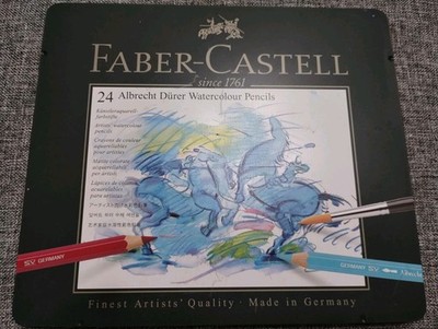 Faber Castell Albrecht Durer Artist Watercolor Pencils 24 Set Tin Professional