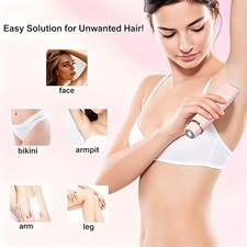 US NEW 2in1 Dual Head Women Electric Bikini Trimmer Lady Facial Hair Remover Wet