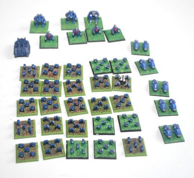 Epic 40k, 40.000 - Space Marine - Kleine Marine-Abteilung 25 Truppenbasen Panzer A