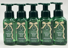 Bath & Body Works Gentle Foaming Hand Soap 5 Pack Vanilla Bean Noel 8.75oz Each