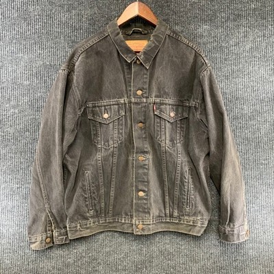 ジャケット・アウター 90s Levi's 70507-4159 Black Denim Vintage Levis Jacket Mens XL Black Denim 70507 4159 Type 3 Trucker