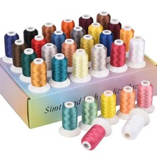 32 Madeira Colors Polyester Embroidery Machine Thread Kit 500M 550Y Similar