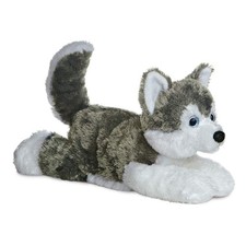 Aurora World 31453 - Plüschtier - Flopsie - Husky Shadow, 12 Zoll / 30.5 cm