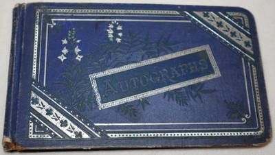 Antique Autograph Book 1881-1885 Jennie De Groot Historical Collectible