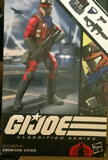 Hasbro G.I. Joe Classified Series Cobra Crimson Viper Action Figure Red Black