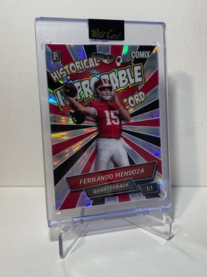 Fernando Mendoza 2025 Wild Card Comix 1/1 Hyper Laser Holo