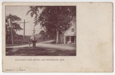 VTG UDB 1904 Postcard, General Store, Central & Elm Sts., East Bridgewater, MA