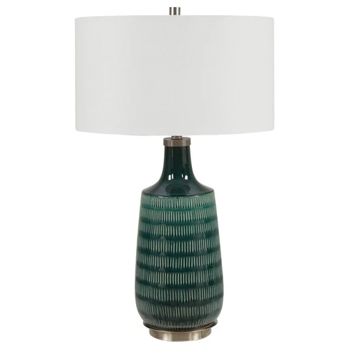 Uttermost 28376-1 Scouts 31" Tall Ceramic Table Lamp - Green - Picture 3 of 6