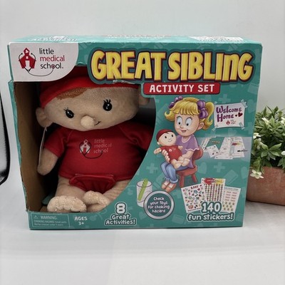 How to Be A Great Sibling Kit Little Medical School Plush Baby Doll Learning Toy