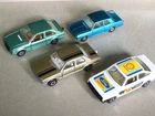 Matchbox Lesney Superfast No 25 Ford Cortina GT and Corgi Escort - 4 cars total
