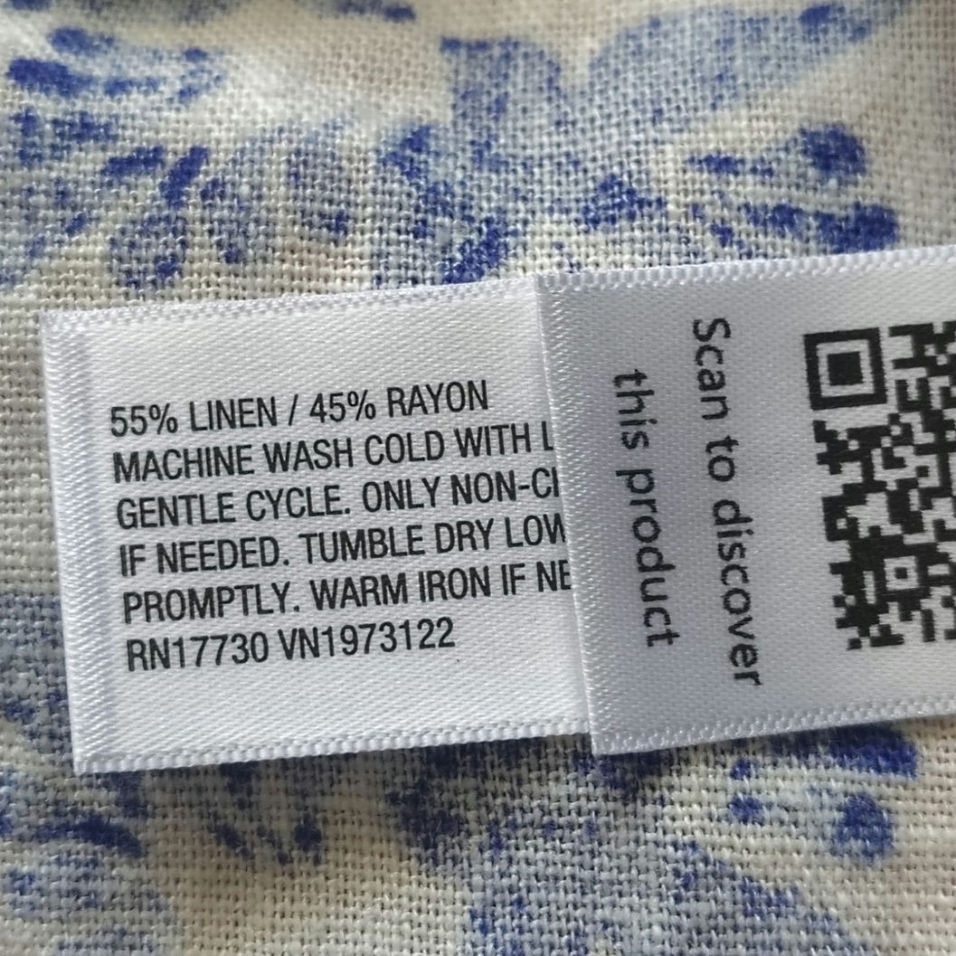 Universal Threads Linen Button Down Blue Womens P… - image 5