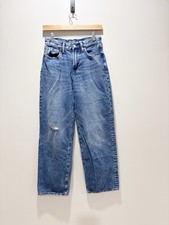 GAP TEEN 90s Loose High Waisted Cotton Classic Blue Denim Jeans Size 16