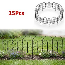 Rustproof Metal Fence Panels Garden Fencing Animal Barrier Flower Bed Border