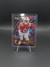 2025 Panini Select Christian Gonzalez Purple Shock Club Level /699 Patriots #280