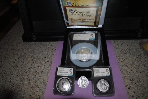 2023 Egyptian Dragon, Dragons Of The World -  9 Ounces Silver  -  NGC PF70, MS70
