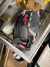 Rawlings Renegade 13” LHT Glove R130BGB Softball Baseball Black Leather Palm