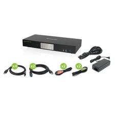 IOGEAR GCS1942 2-Port 4K Dual View DisplayPort KVMP USB 3.0 Hub and Audio TAA