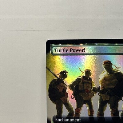 x1 Turtle Power! - Foil - Extended Art Ninja Turtles MTG Rare 0275