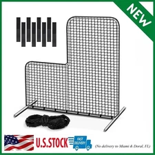 L Screen Net 7x 7ft Netting Protective Portable Pitching L Screen Safety Netting