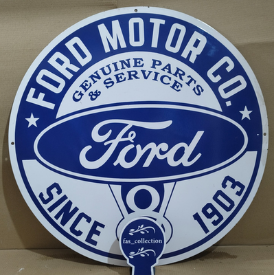 #ad Ford Motor Co. Porcelain Enamel Sign 30 x 30 Inches 1 Sided $51.00