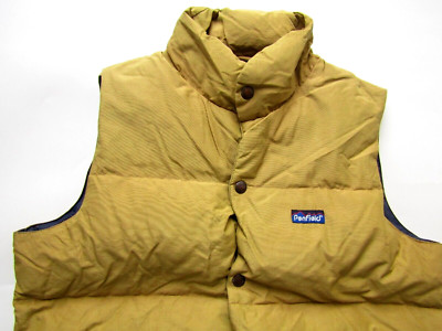 Penfield Wattierte Weste Herren XS Senf 60/40 Baumwolle/Nylon LJKTC228