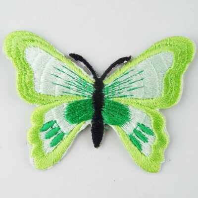 Schmetterling Motiv Aufbügeln oder Aufnähen Insekt Fliegen Garten Patch 13 FARBEN KAUFEN 1 2 297D