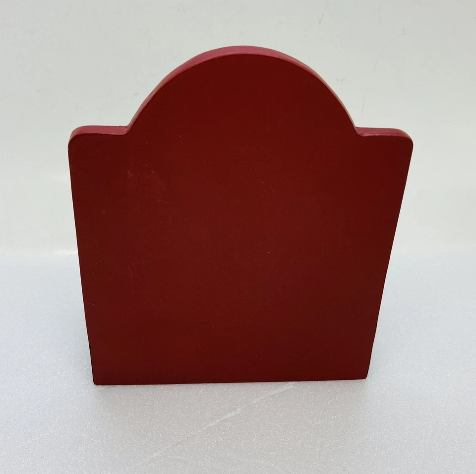 Candelabro vintage de muñeco de nieve navideño de los años 80 votivo “Let It Snow” resina roja 22 Foto 4 de 4