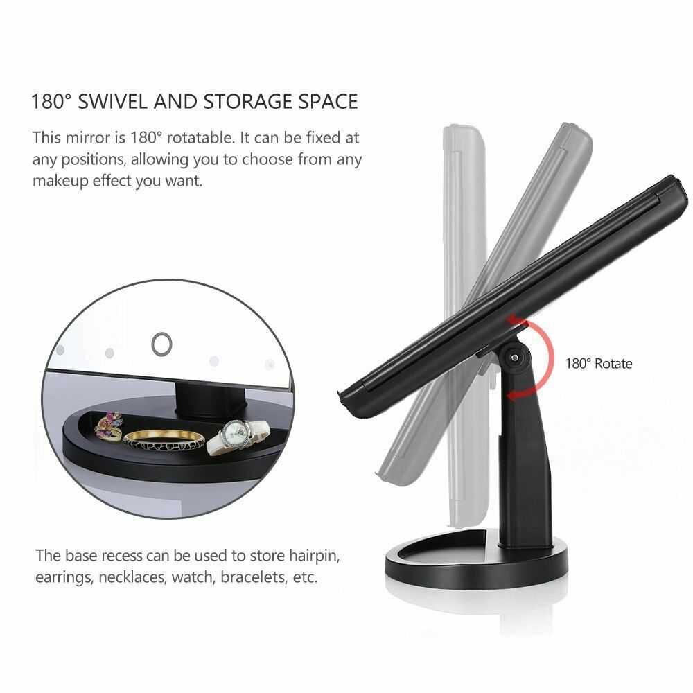 Light Up Dressing Table LED Illuminated Mirror Make Up Vanity Mirror