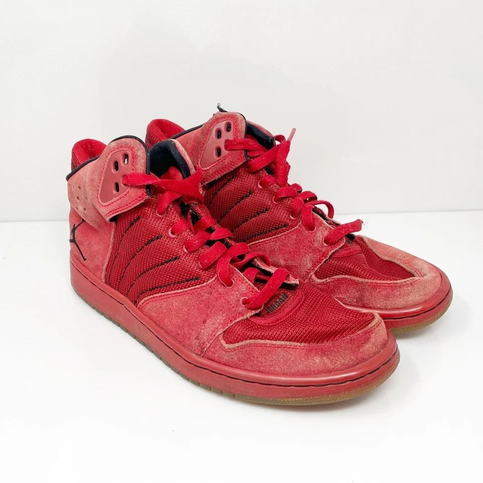 Nike Mens Air Jordan 1 Flight 4 838818-600 Red Basketball Shoes Sneakers Sz 8.5 - Image 2 of 4