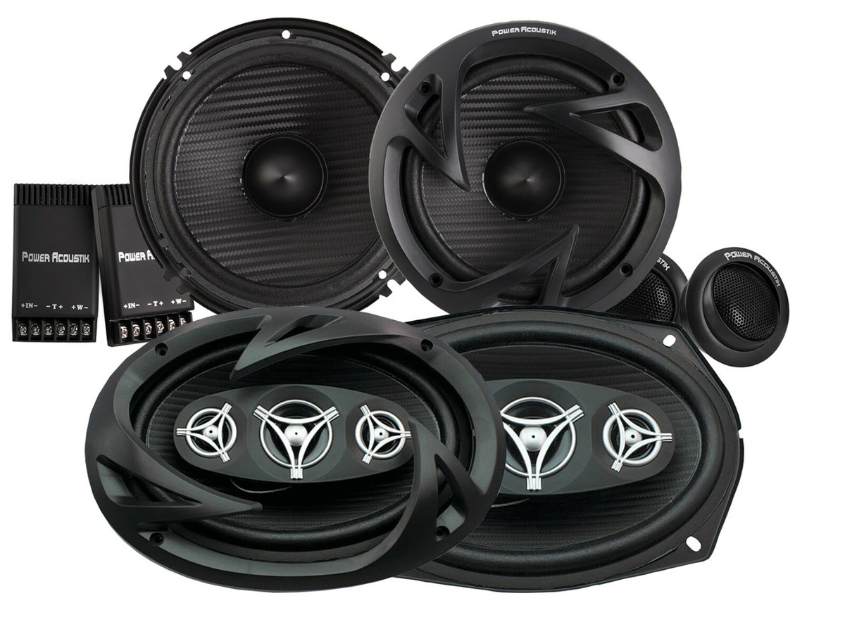 2x Power Acoustik EF-60C 6.5” Component + EF-694 6x9″ Full-Range