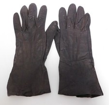 Vintage 1950's Pair of Dark Brown Ladies Long Calfskin Gloves by Superb Size 7