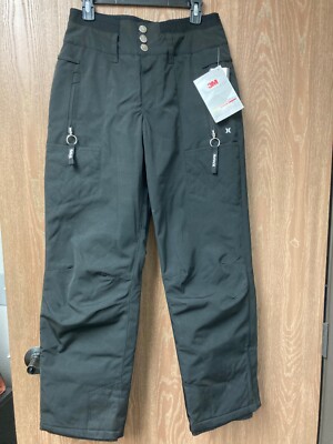 Hurley Men's Peak Snow Pant - Black -Water & Wind Resistant NWT