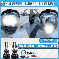 FARO FULL LED BIANCO PIAGGIO BEVERLY DAL 2010 ANABBAGLIANTE + ABBAGLIANTE CANBUS