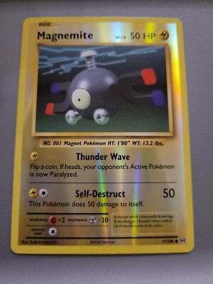 Pokemon TCG Card 2016 XY Evolutions Magnemite 37/108 Reverse Holo | eBay
