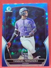 Yanquiel Fernandez 2023 Bowman Chrome Sapphire Edition #BCP-30 Rockies m;O