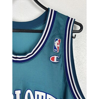 90s Vintage Charlotte Hornets NBA #33 Mourning Jersey Size M | eBay