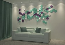 Stampi *ESAEDRO* 3D Pannelli Decorativi da Parete Piastrelle Calcestruzzo Mod...