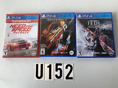Playstation 4, games, Need For Speed(2), Star Wars Jedi Fallen Order, PS4