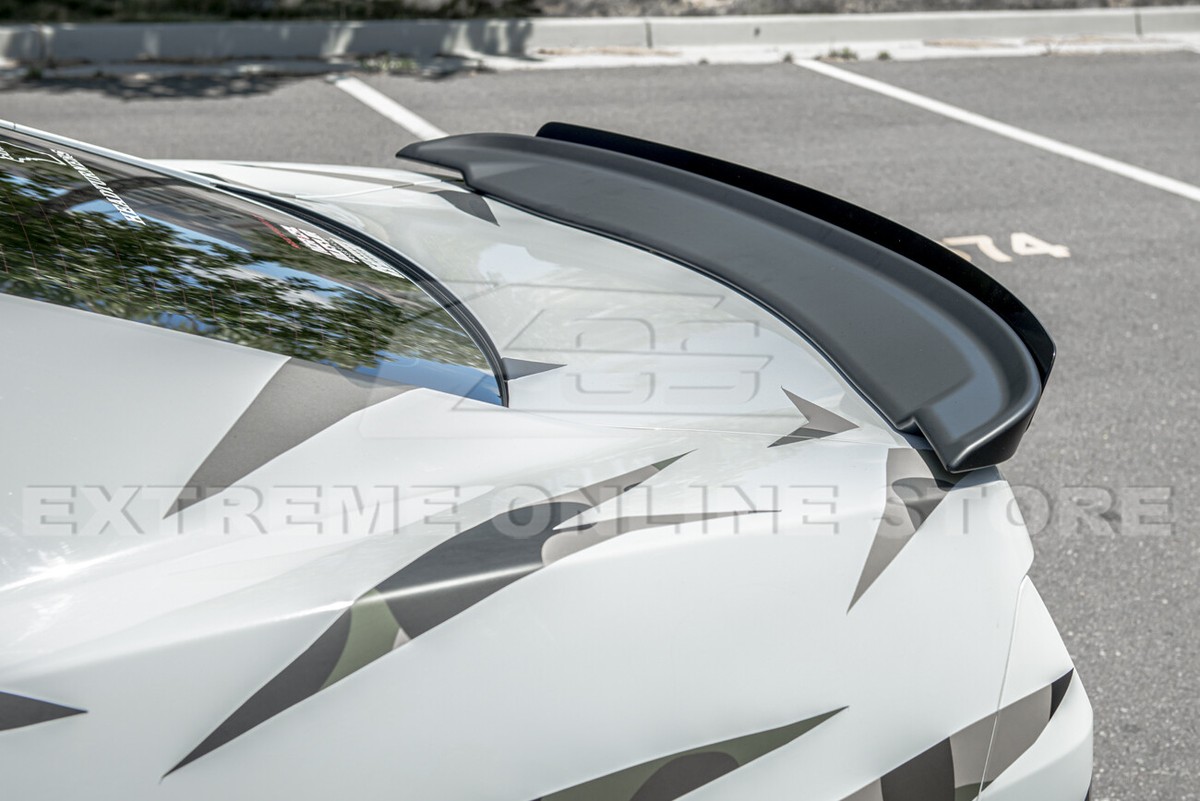 Satin Black Decklid Gurney Flap Wickerbill + ZL1 Wing Spoiler Fit 10-13