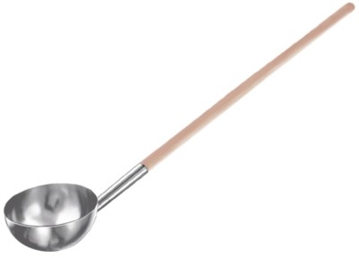 Edelstahl-Schöpfkelle Mit Flachem Boden – Spülmaschinengeeignet Für Suppe, Soße & Teig, 25 Cm