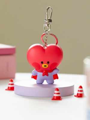 BT21 Official Authentic TATA Minini Figurine Sound Keychain Safety