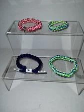 Set Of 4 Paracord Bracelets Youth Size Measurements In Pics