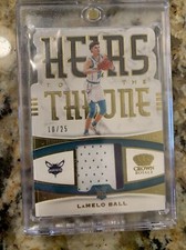 Lamelo Ball 2020-21 Panini Crown Royale Heirs to the Throne 2 Color Patch /25 🔥