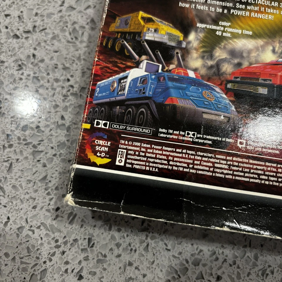 Power Rangers In 3D Triple Force (VHS 2000) Saban Super Sentai Y2K Vintage Gift - Image 3 of 4