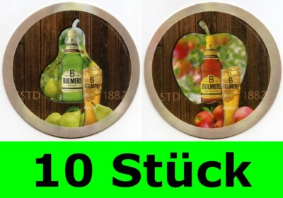 10 Stück Bierdeckel Bulmers Cider Pear England für Bar Theke Tresen
