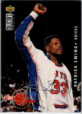 1994-95 Upper Deck Collector's Choice - Silver Signature #201 Patrick Ewing HOF