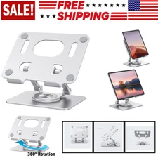 Swivel Metal Tablet Stand Foldable Phone Holder Mount For iPad/Kindle/Phone