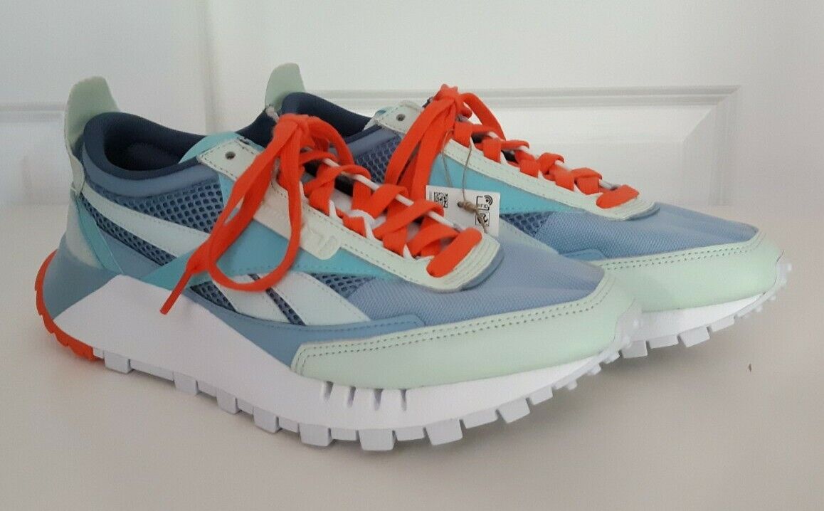 Reebok CL Legacy Running Shoes Aqua Blue Teal Green Trainers FZ0812 Size Men's 9