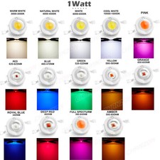 10pc 1w 3w 5w Diy High Power Led Chip Light Emitter Diode Smd Cob Lamp Bead Bulb